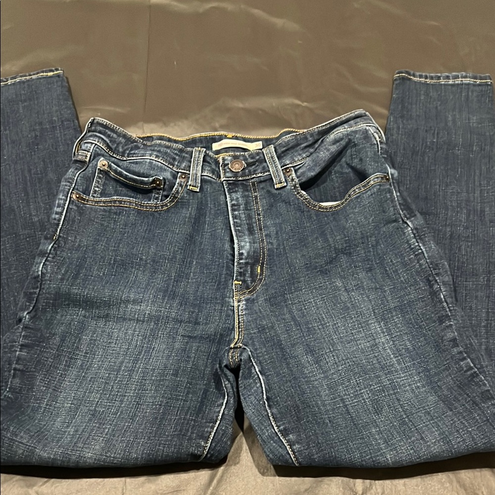 Levi's High Rise Blue Jeans with Classic Indigo Wash
